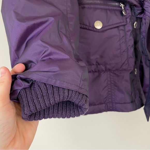 Betsey Johnson Purple Fur Hood Jacket - Picture 6 of 10